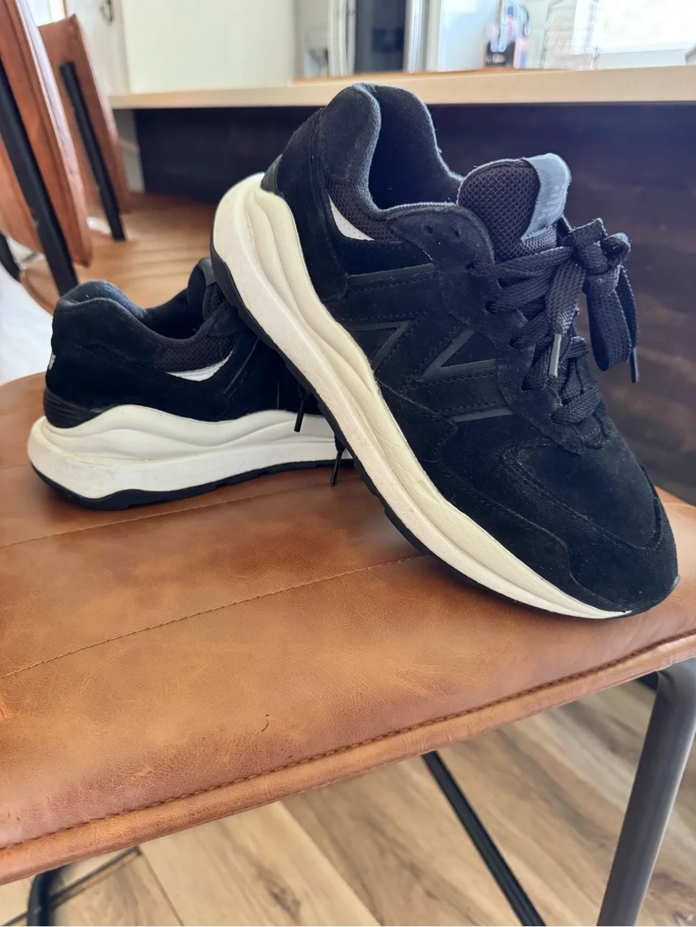 New Balance Black and White Athletic Sneakers